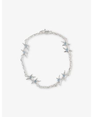 Twojeys Icon Sterling- Stone Bracelet - White