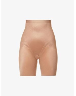 Spanx Shape Invisible High-Waisted Mid-Thigh Shorts - Multicolour