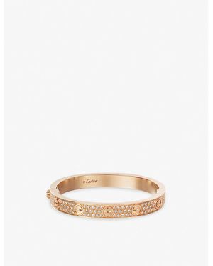 Cartier Love 18Ct And 204 Diamonds Bracelet in Natural Lyst
