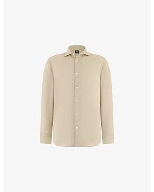 BOGGI Regular-Fit Long-Sleeve Linen Shirt - Natural
