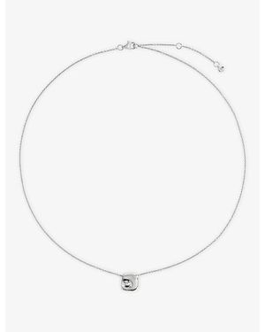 Monica Vinader Amaia Sterling- Chain Necklace - White