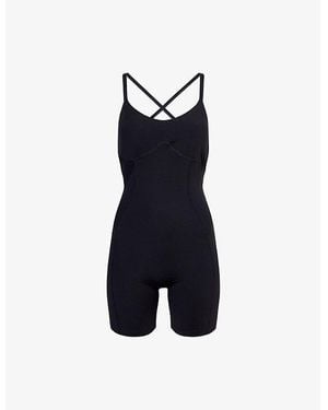 GYMSHARK Strappy All-In-One Jersey Playsuit - Blue