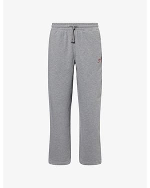 GYMSHARK Power Straight-Leg Cotton-Jersey Jogging Bottoms - Grey