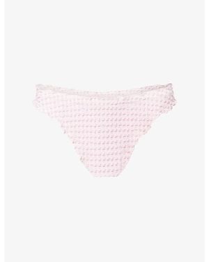 Jonathan Simkhai Maelie Ruched Bikini Bottoms - Pink