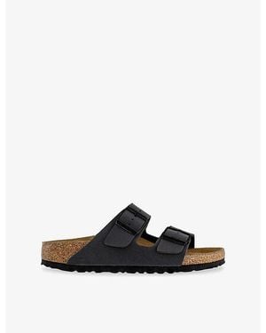 Birkenstock Arizona Two-Strap Faux-Leather Sandals - Black
