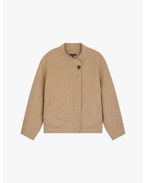 Soeur Windsor Relaxed-Fit Wool-Blend Coat - Natural