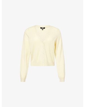 PAIGE Brioche Cashmere Knitted Cardigan - Natural