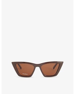 Le Specs Velodrome Cat-Eye Sunglasses - Pink