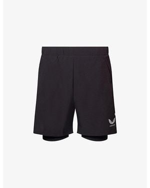 Castore Logo-Print 2-In-1 Woven Shorts - Blue