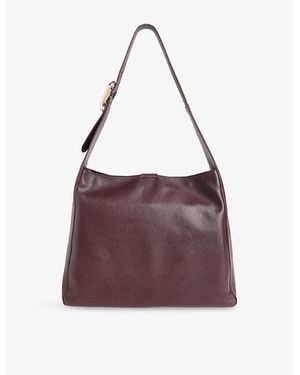 Whistles Mabel Leather Tote Bag - Purple