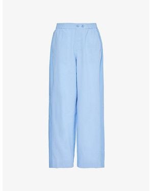 Hay Duo Relaxed-Fit Mid-Rise Pyjama Trousers - Blue