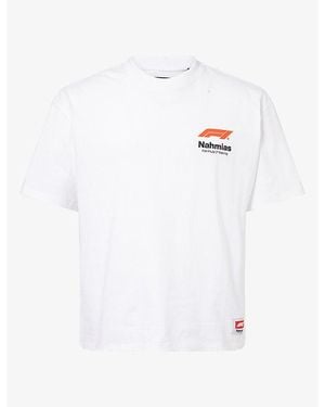 NAHMIAS F1 Boxy-Fit Cotton T-Shirt - White