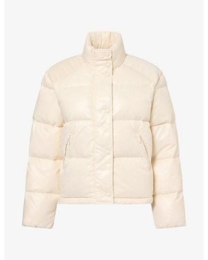 Sporty & Rich Bold Mountain Nylon Puffer Coat - Natural