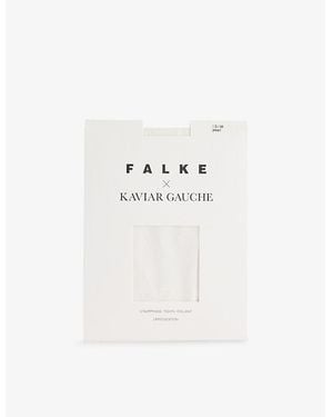 FALKE X Kaviar Gauche 20 Den Romantic Heart Tights - White