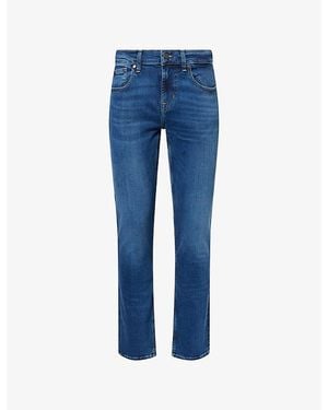 7 For All Mankind Slimmy Tapered-Leg Stretch-Denim Jeans - Blue