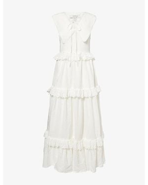 Sister Jane Neroli Tiered Woven Maxi Dress - White