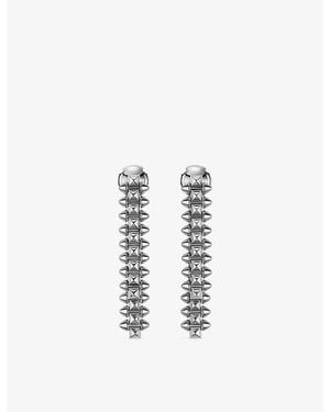 Cartier Clash De 18Ct- Pendant Earrings - White