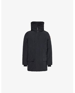 Canada Goose Langford Drawstring Hood Shell-Down Parka Jacket - Black