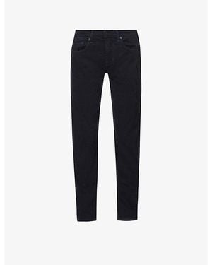 7 For All Mankind Standard Luxe Performance Slim-Fit Straight-Leg Stretch-Denim Jeans - Blue
