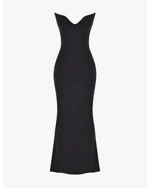 House Of Cb Sabine Strapless Corset Stretch-Woven Maxi Dress - Black