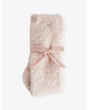 Barefoot Dreams Cozychic Woven Socks - Pink
