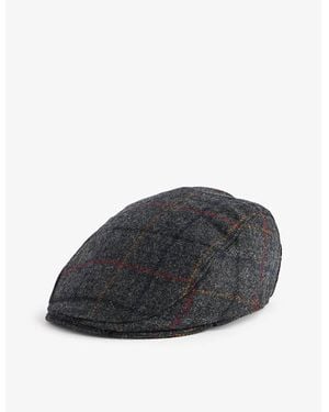 Dents Fonthill Flat-Crown Wool Cap - Grey
