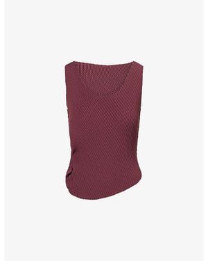Issey Miyake June Misty Pleats Top - Purple