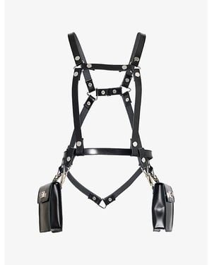 Junya Watanabe Pouch Leather Harness - Black