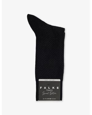 FALKE Tiago Special Edition Cotton-Blend Socks - Black