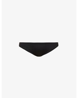 Seafolly Collective Hipster Low-Rise Nylon-Blend Bikini Bottoms - Black