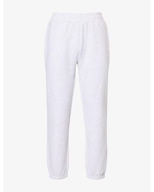 Arne Relaxed-Fit Cotton-Blend Jogging Bottoms - White