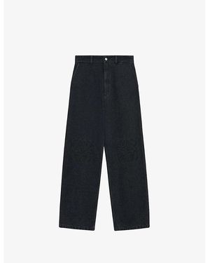 Loewe Anagram Baggy Denim Jeans - Black