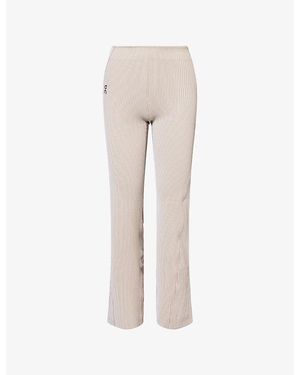 On Shoes All-Day Ribbed Stretch-Woven Trousers - Natural