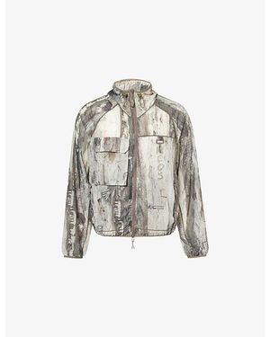Reese Cooper Griffith Hooded Ripstop Running Jacket - White