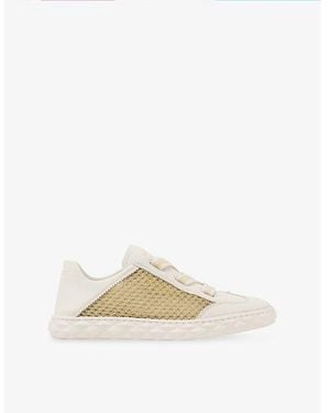 Jimmy Choo Diamond Light Flex Leather Trainers - White