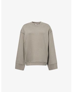 Frankie Shop Talia Relaxed Cotton-Modal Sweatshirt - Grey