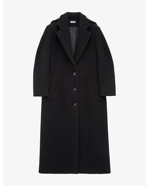 Loewe Hooded Long Cashmere Coat - Black