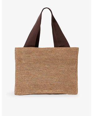 The Row Loretta Raffia Tote Bag - Brown
