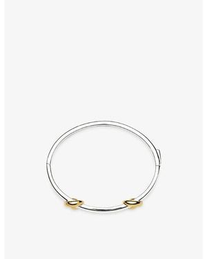 Missoma Lucy Williams X Knot And 18Ct-Plated Bangle - White