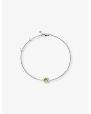Monica Vinader November Birthstone Citrine And Sterling- Bracelet - White