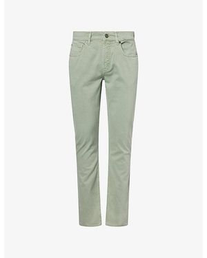 7 For All Mankind Luxe-Performance Straight Cotton Jeans - Green
