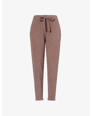 Eberjey Relaxed-Fit Slim-Leg Bouclé Jogging Bottoms - Brown