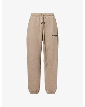 Fear Of God Always On Logo-Print Cotton-Jersey Jogging Bottoms - Natural