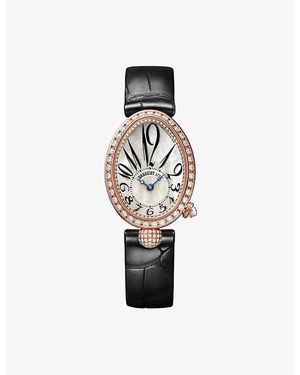 Breguet Reine De Naples 8928 18Ct Rose- And 1.474Ct Brilliant-Cut Diamond Automatic Watch 25Mm - White