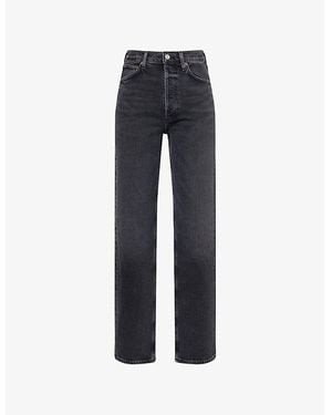 Agolde 90S Pinch Waist Straight-Leg Denim Jeans - Blue