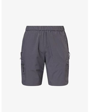 Arne Brand-Patch Slim-Leg Slim-Fit Stretch-Denim Jeans - Grey