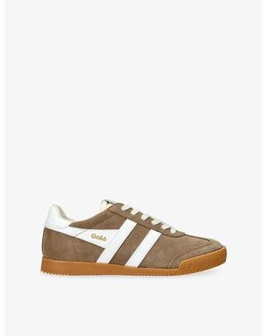 Gola Elan Suede Low-Top Trainers - Brown