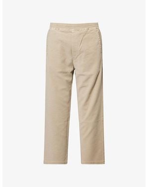 Citizens of Humanity Pull On Straight-Leg Cotton-Blend Trousers - Natural