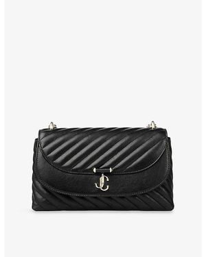 Jimmy Choo Curve Medium Leather Cross-Body Bag - Black