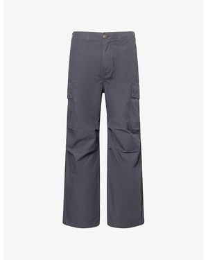 Palmes Ripstop Straight-Leg Cotton Cargo Pants - Blue